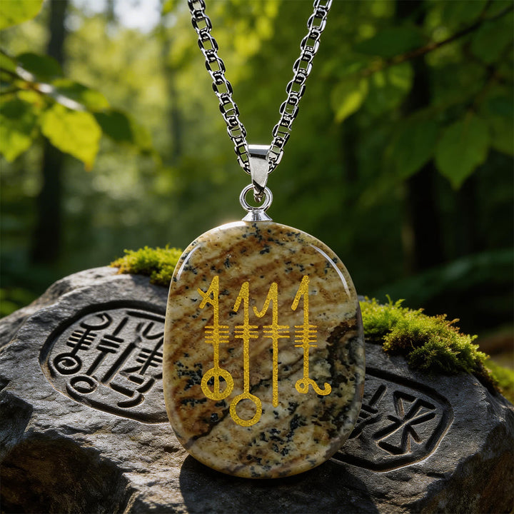 Svefnthorn Slumber Stave Crystal Necklace