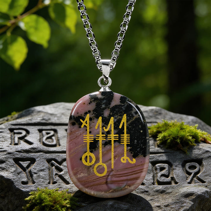 Svefnthorn Slumber Stave Crystal Necklace