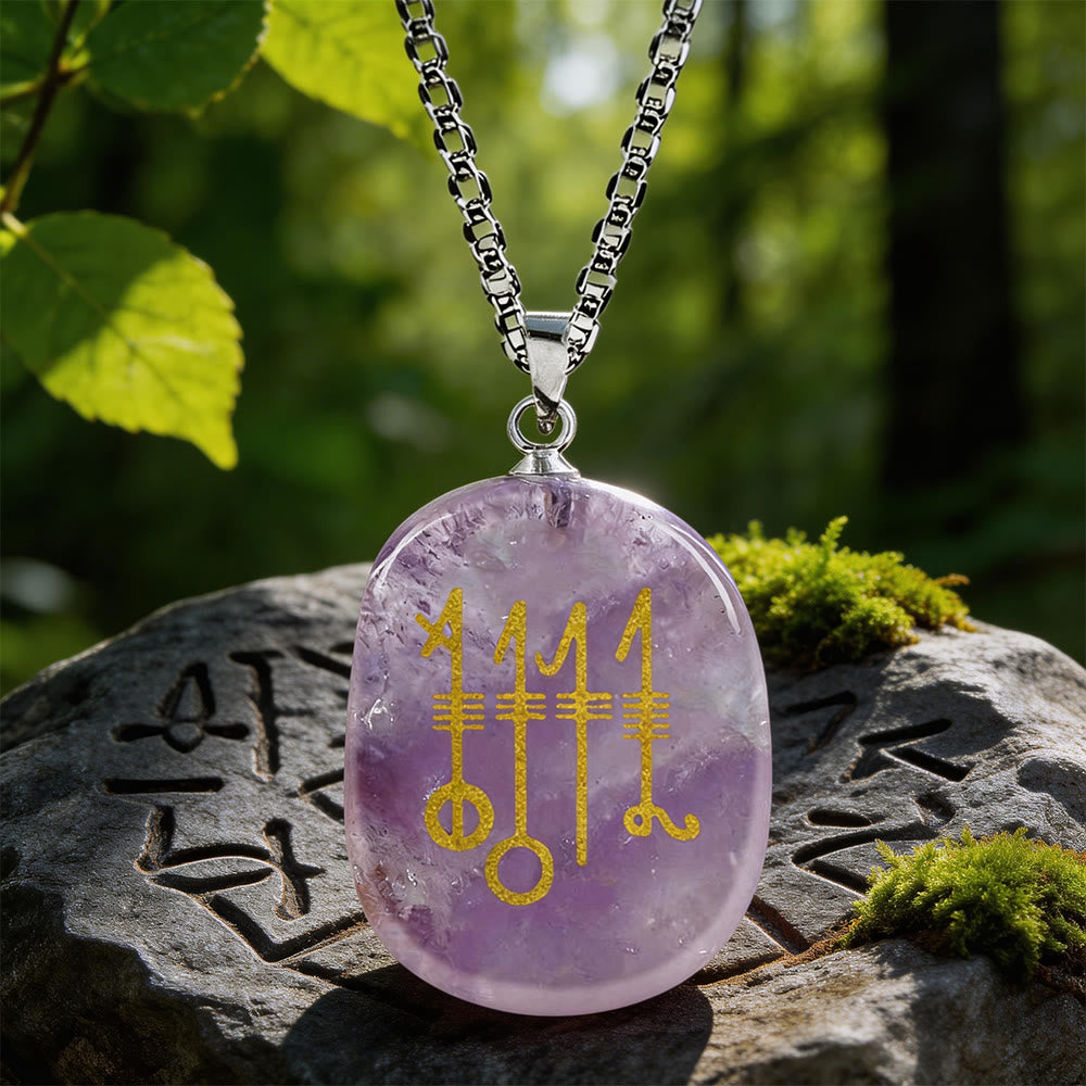 Svefnthorn Slumber Stave Crystal Necklace