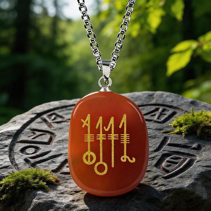 Svefnthorn Slumber Stave Crystal Necklace