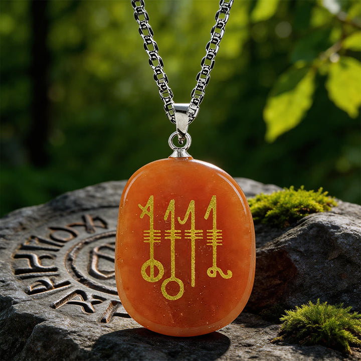 Svefnthorn Slumber Stave Crystal Necklace