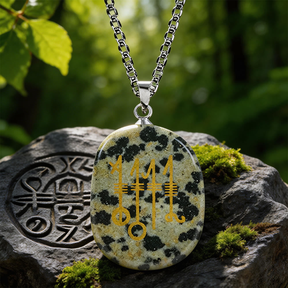 Svefnthorn Slumber Stave Crystal Necklace