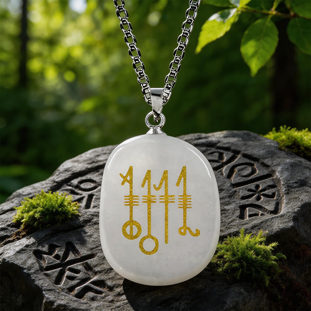Svefnthorn Slumber Stave Crystal Necklace