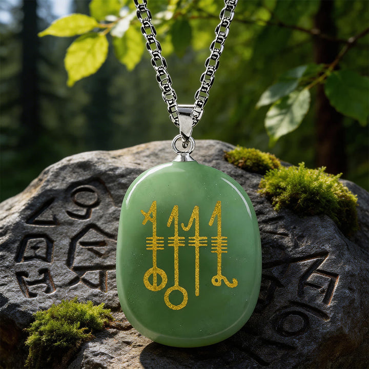 Svefnthorn Slumber Stave Crystal Necklace