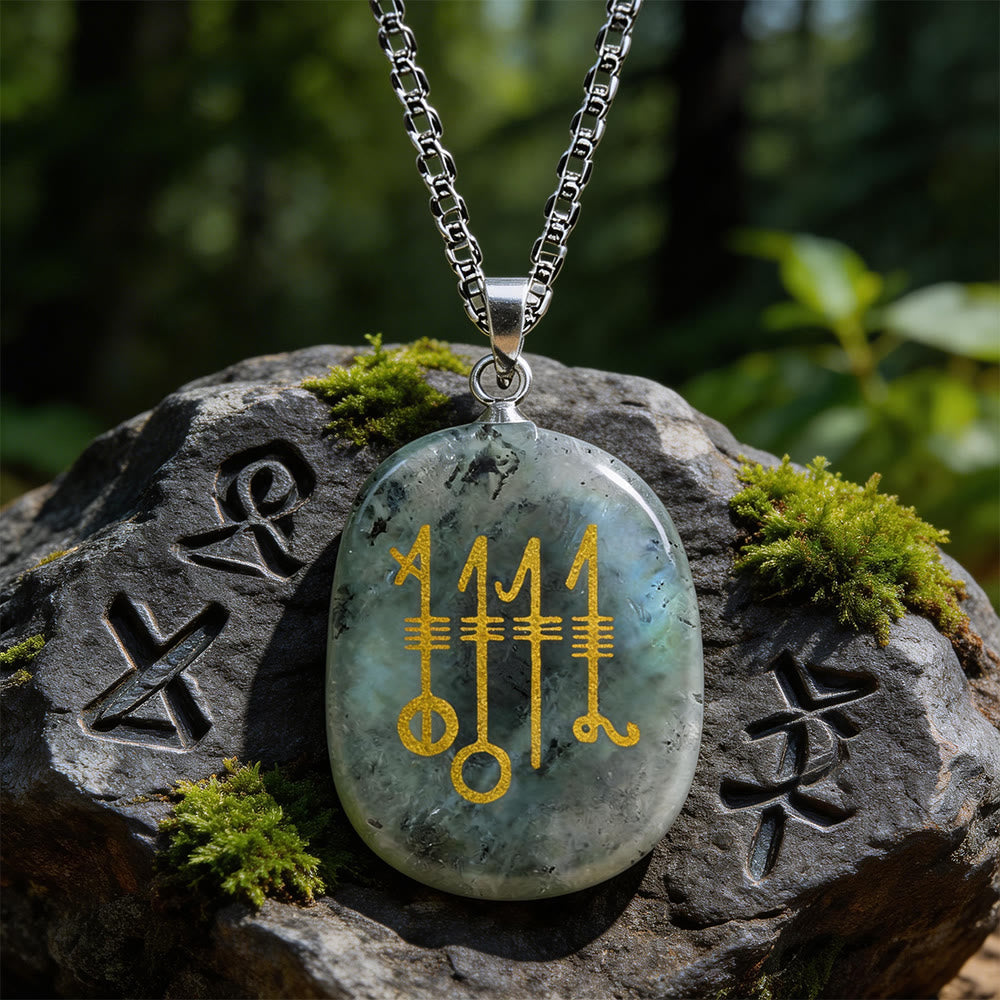 Svefnthorn Slumber Stave Crystal Necklace