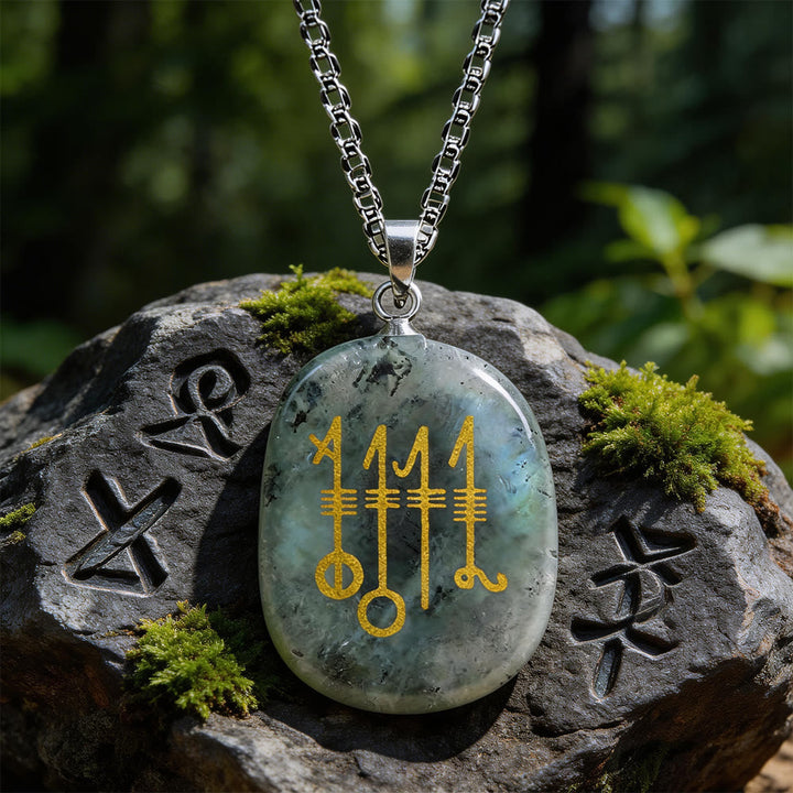 Svefnthorn Slumber Stave Crystal Necklace