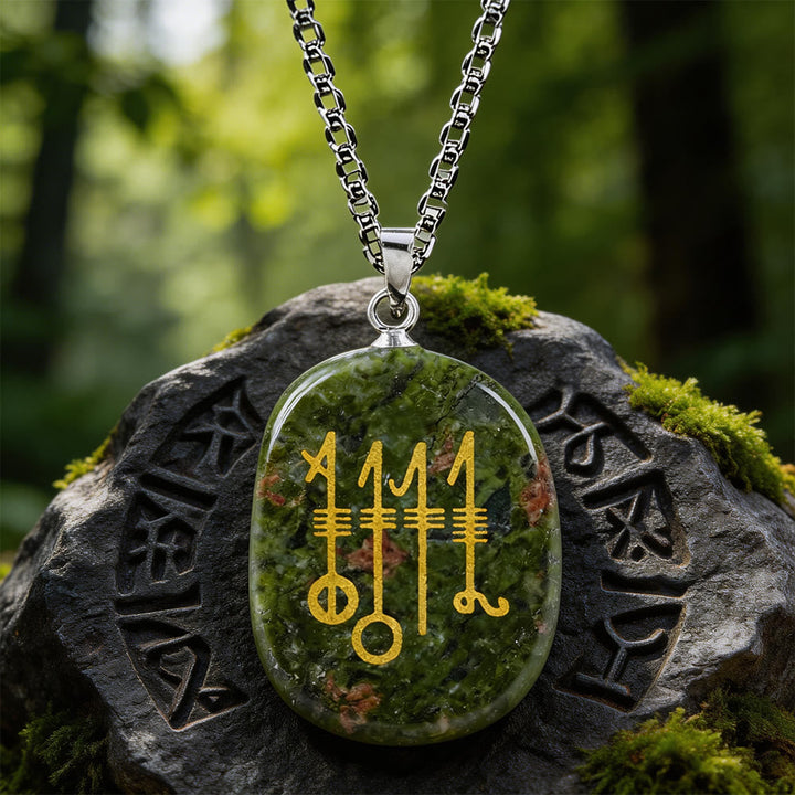 Svefnthorn Slumber Stave Crystal Necklace