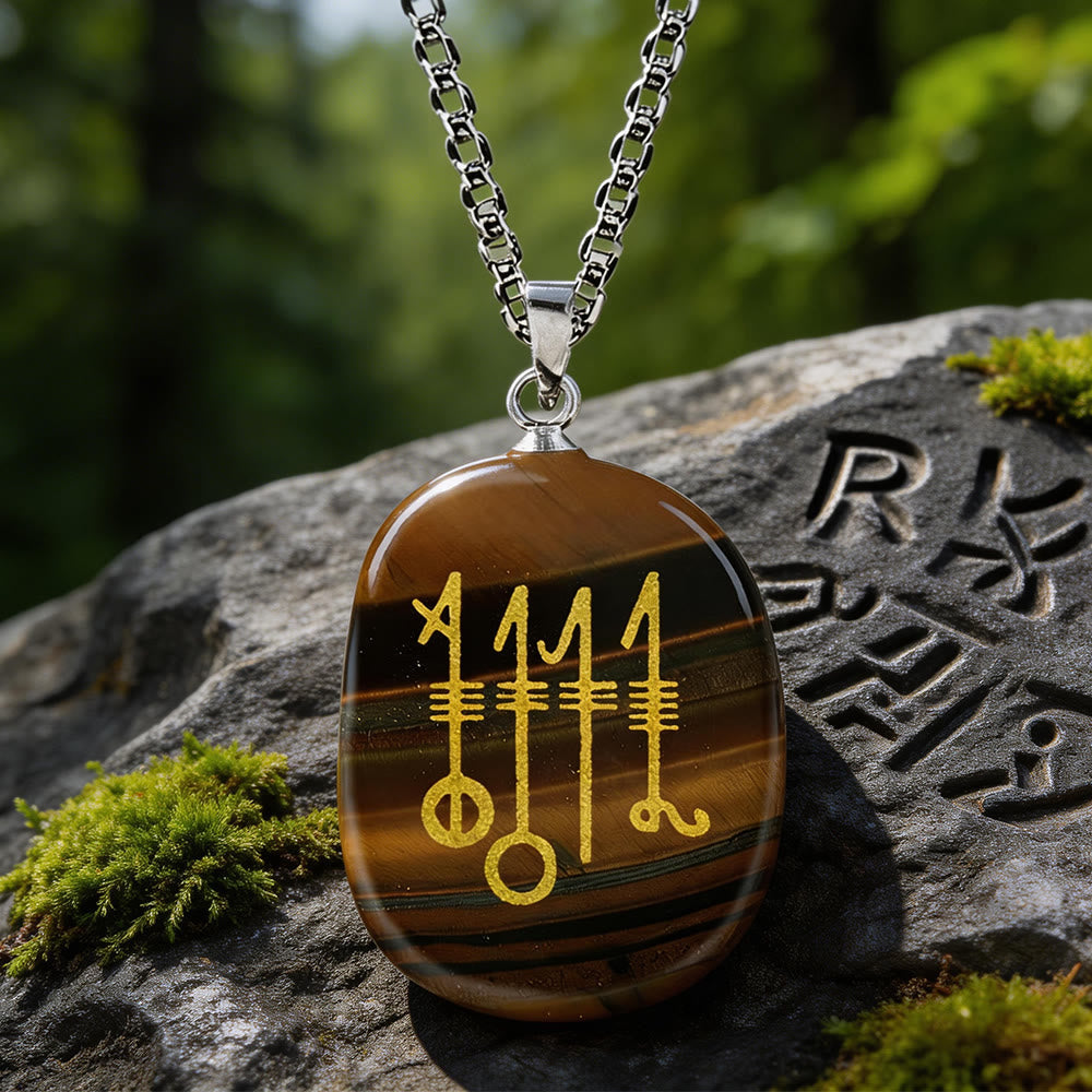 Svefnthorn Slumber Stave Crystal Necklace