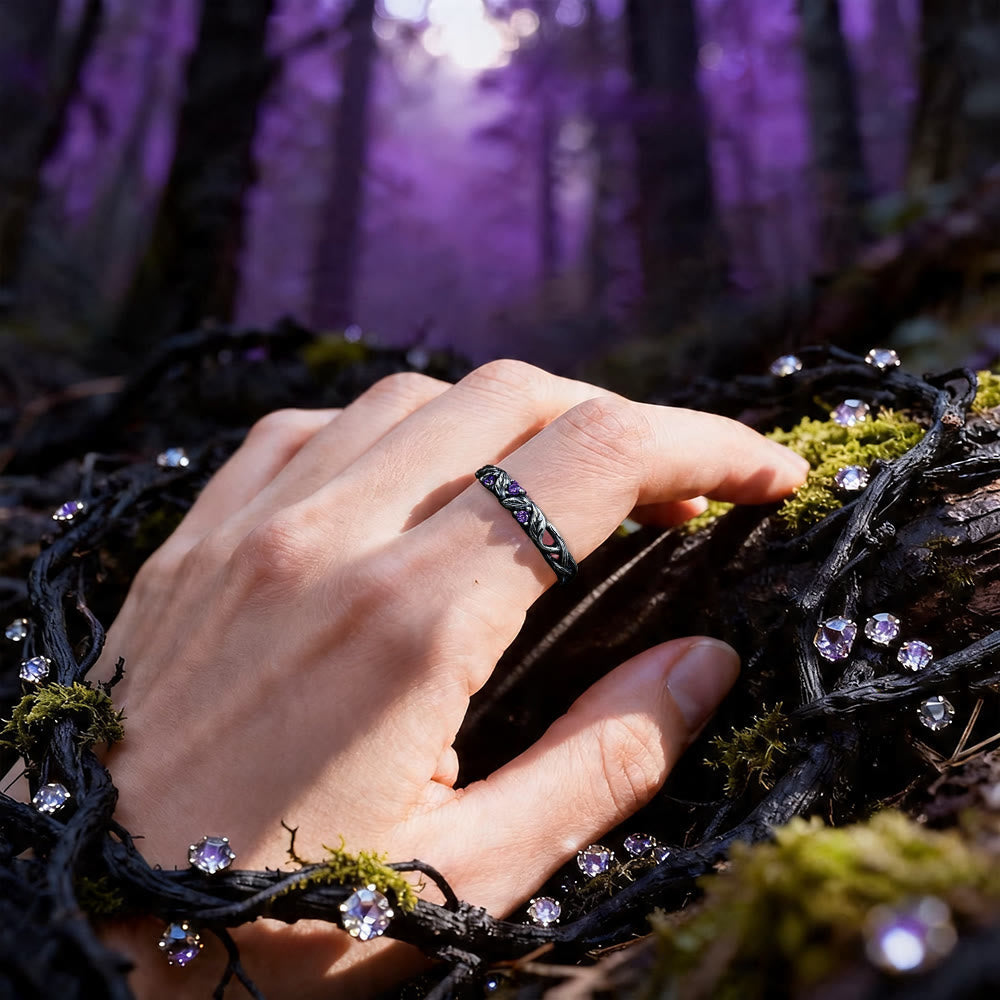 Seidr Vine Amethyst Ring