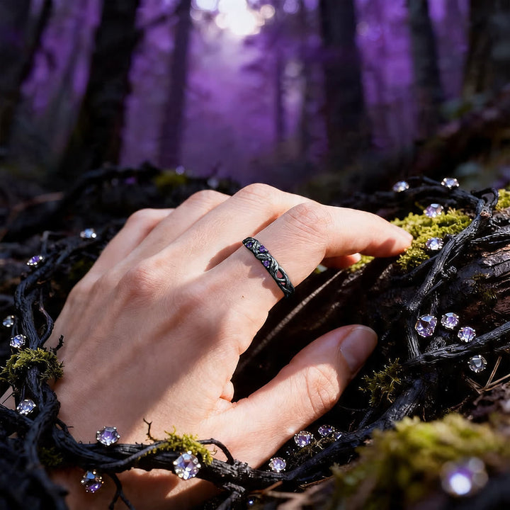 Seidr Vine Amethyst Ring