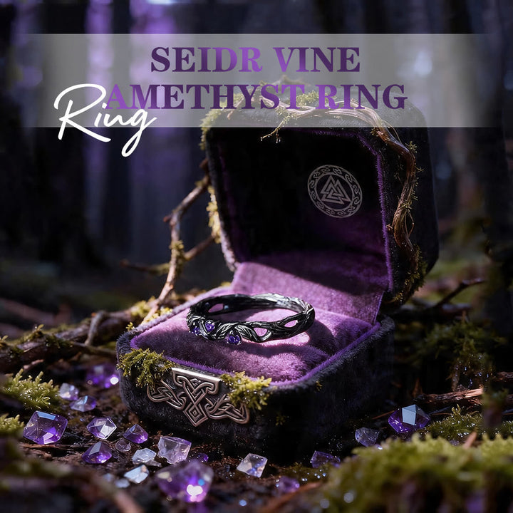Seidr Vine Amethyst Ring