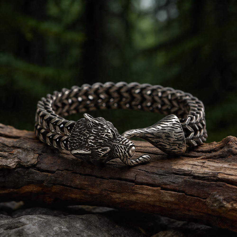Norse Viking Amulet Odin's Wolf Bracelet
