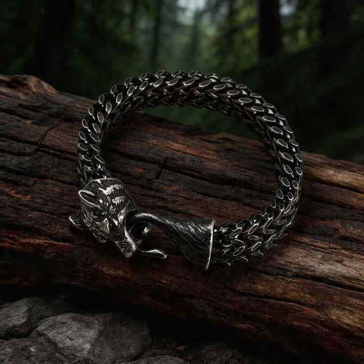 Norse Viking Amulet Odin's Wolf Bracelet