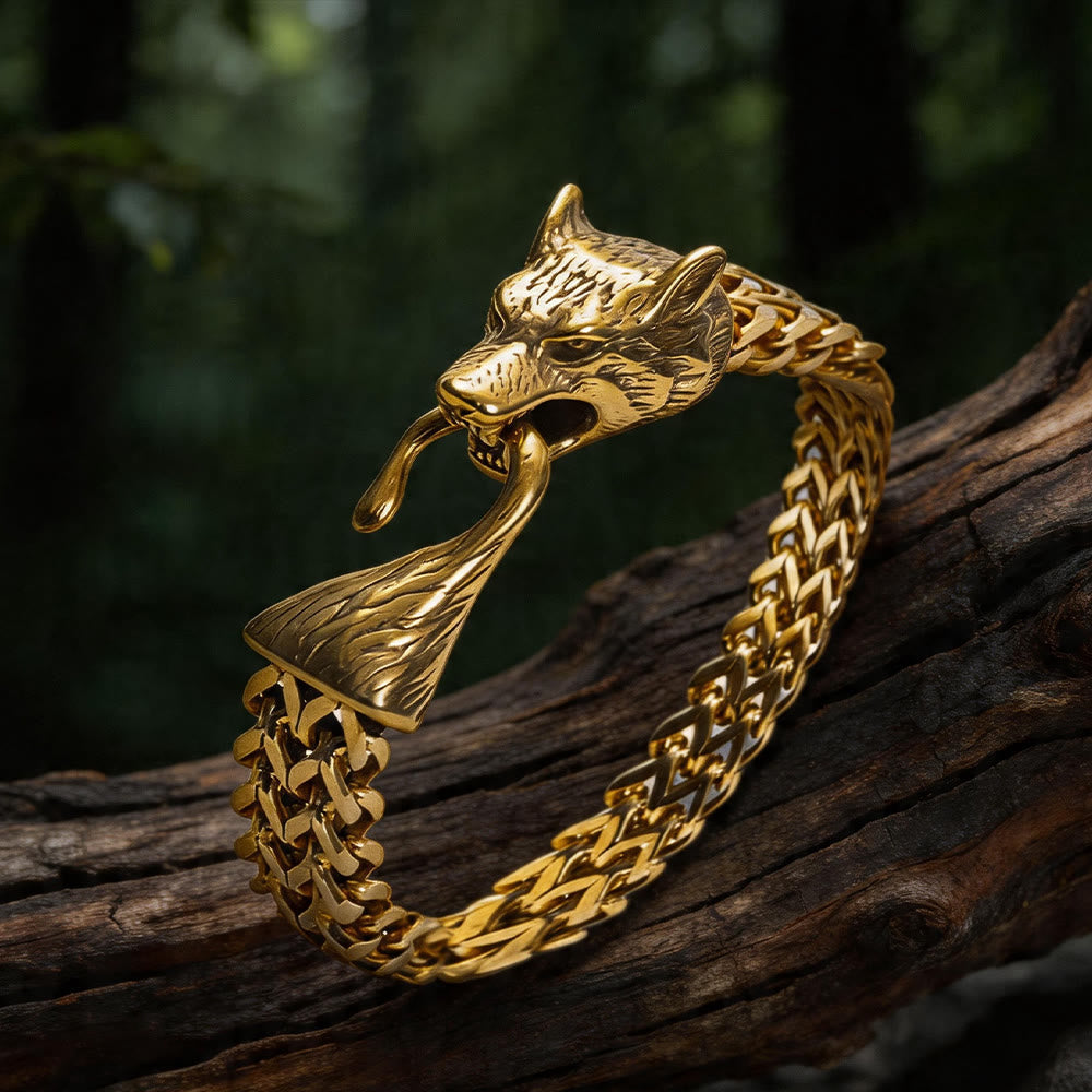 Norse Viking Amulet Odin's Wolf Bracelet