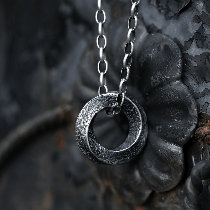 Handcrafted 999 Silver Mobius Strip Necklace