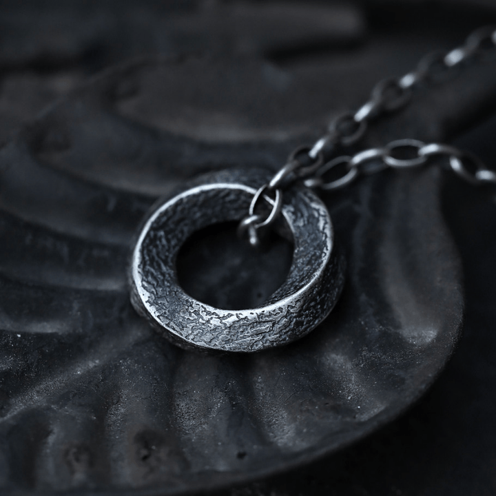 Handcrafted 999 Silver Mobius Strip Necklace
