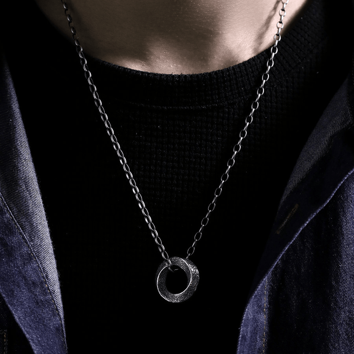 Handcrafted 999 Silver Mobius Strip Necklace