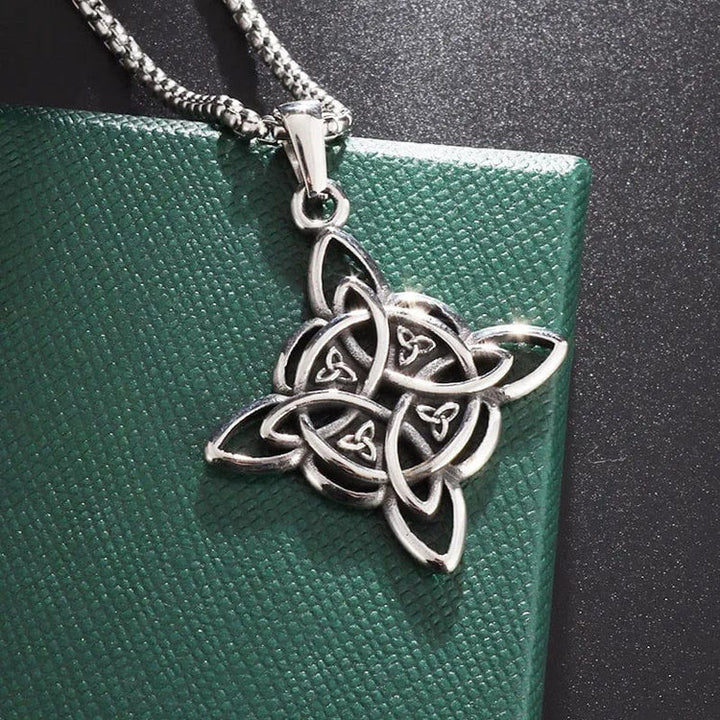 Classic Celtic Trinity Knot Interconnect Necklace