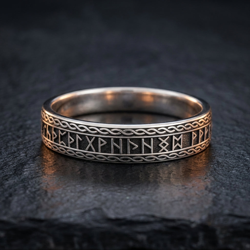 Viking Shieldmaiden Rune Ring — feature