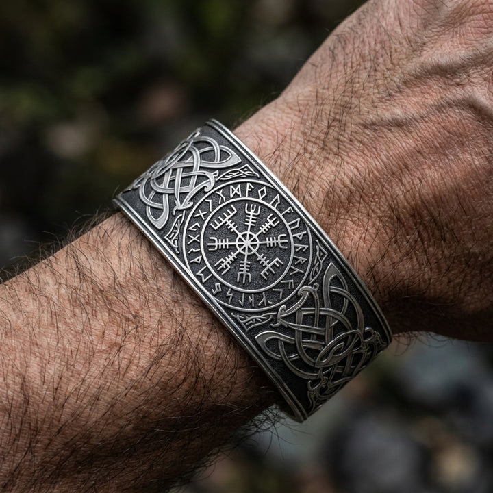 Helm of Awe Cuff Bangle Bracelet — worn