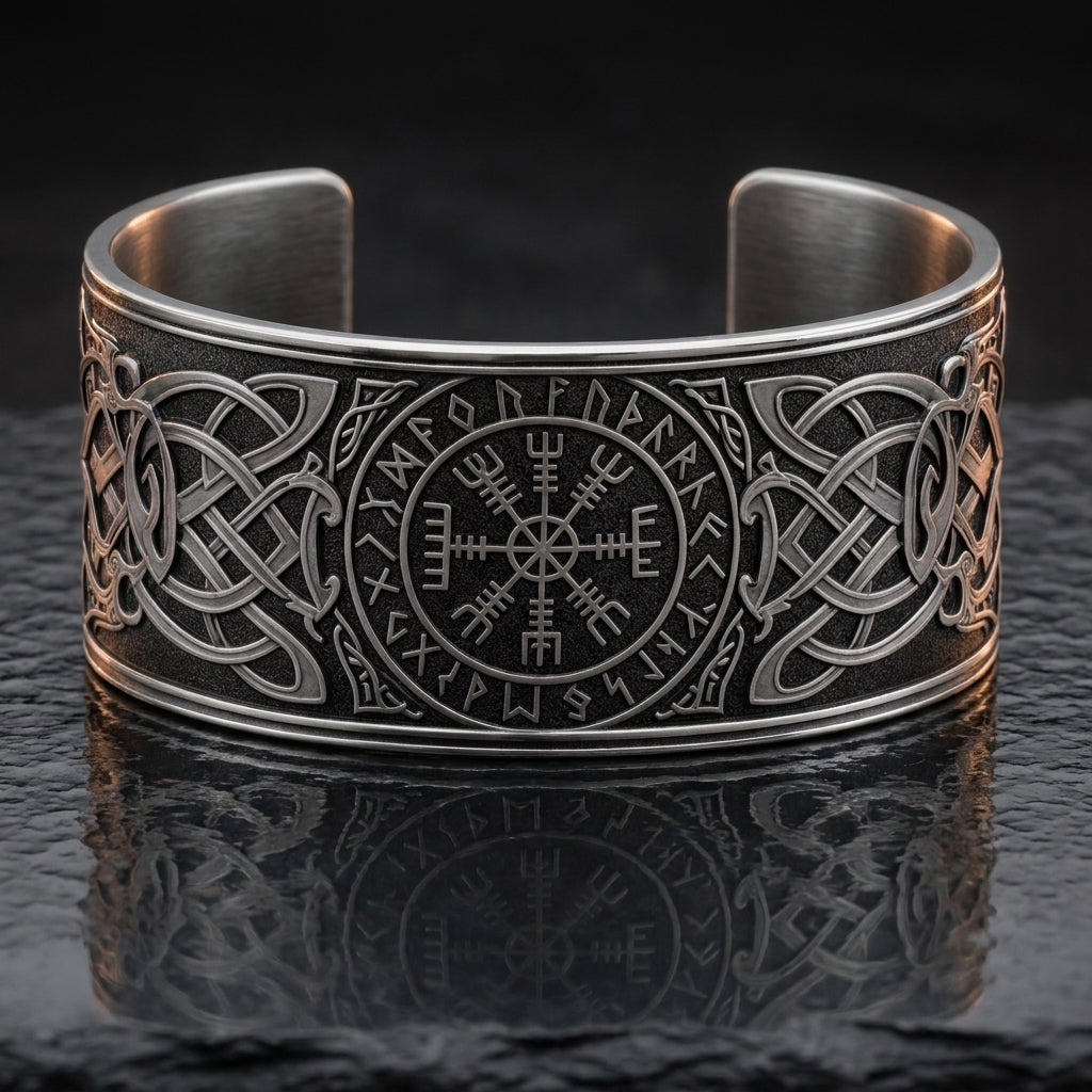Helm of Awe Cuff Bangle Bracelet — feature