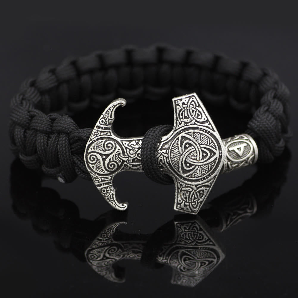 Odin Rune Bead Thor Hammer Mjolnir Bracelet