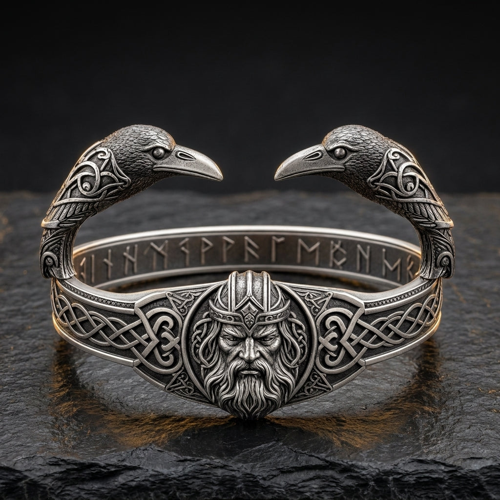 Odin Allfather Cuff Bangle — feature