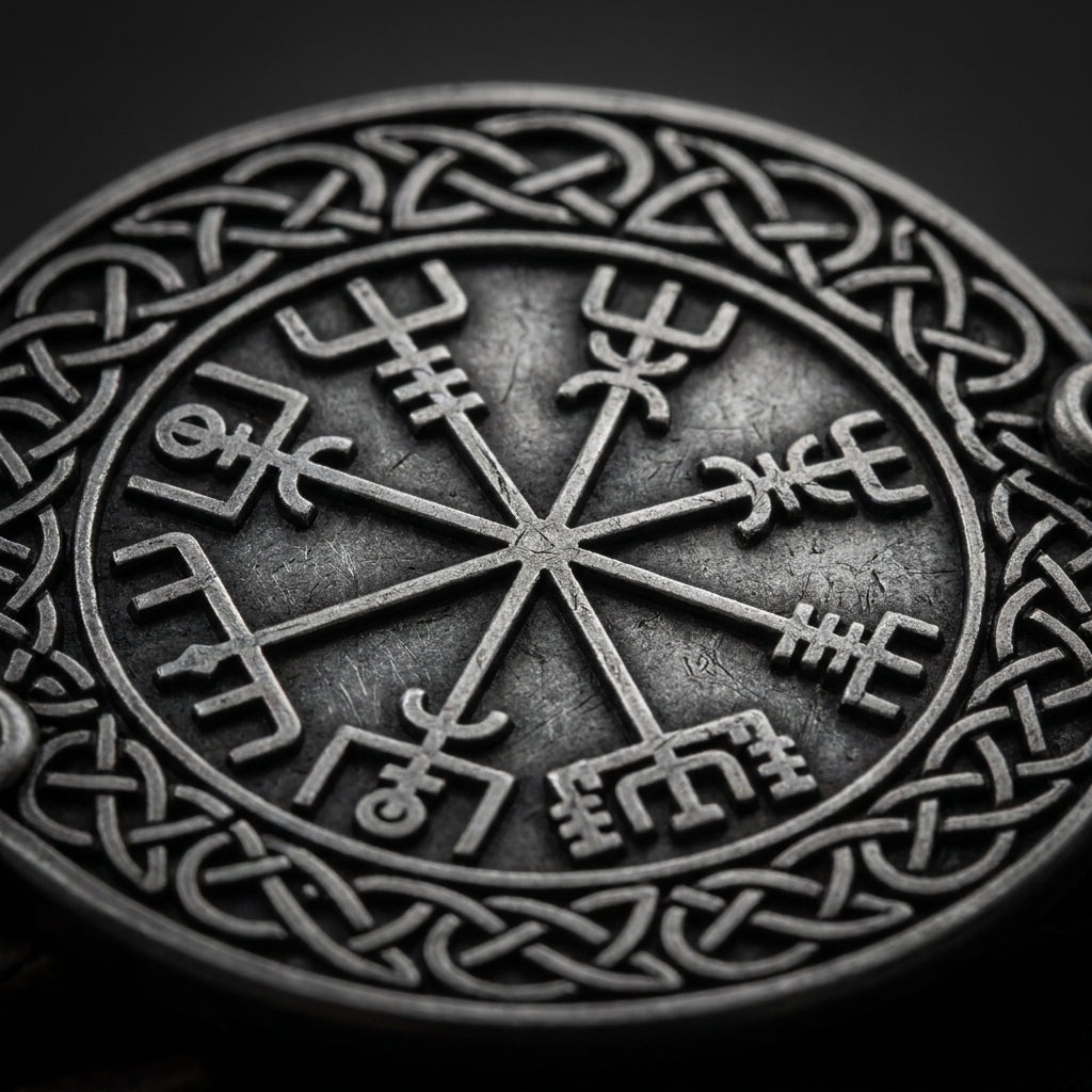 Web of Wyrd Leather Wrap Bracelet — detail