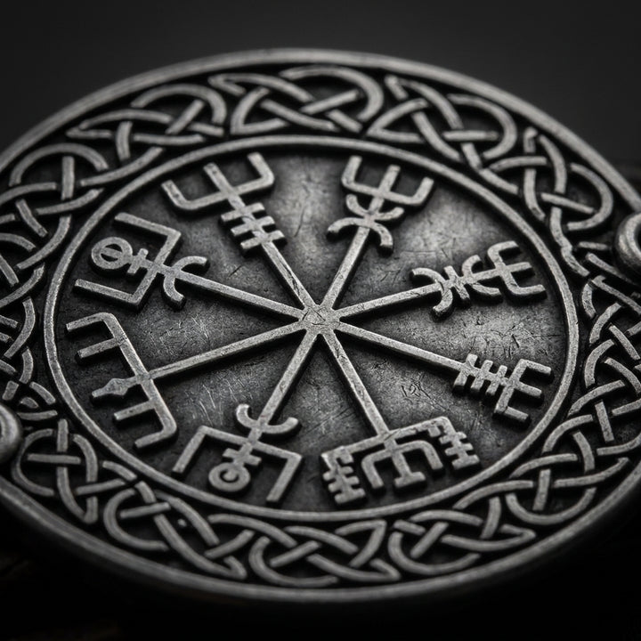 Web of Wyrd Leather Wrap Bracelet — detail