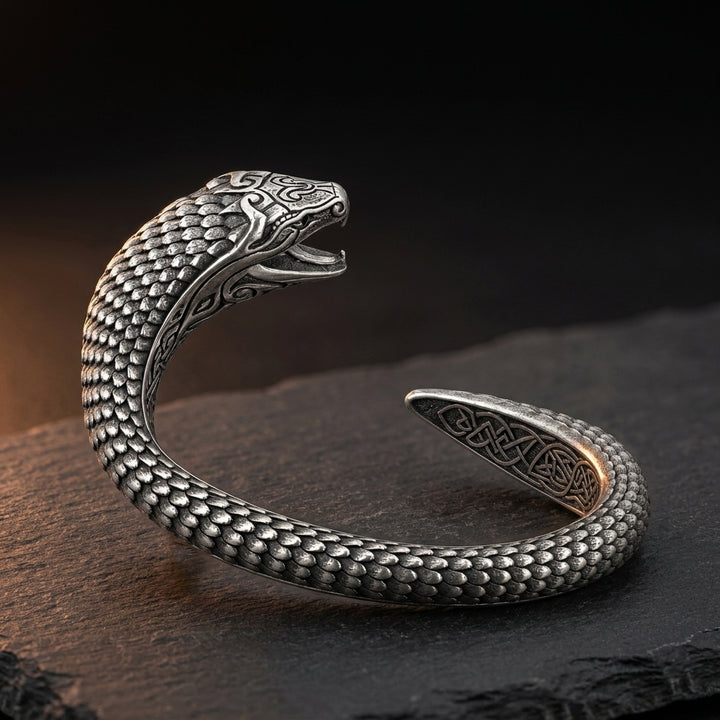 Jörmungandr Serpent Arm Ring Cuff — feature