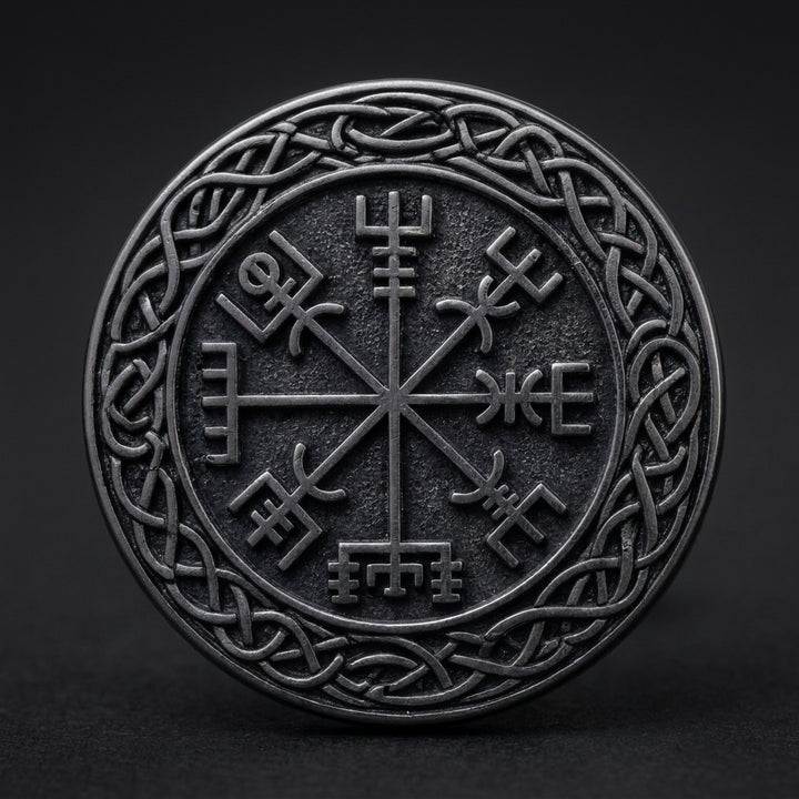 Helm of Awe Aegishjalmur Stud Earrings — detail
