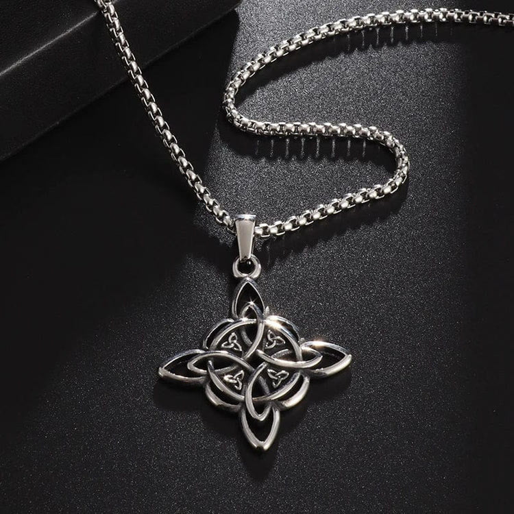 Classic Celtic Trinity Knot Interconnect Necklace