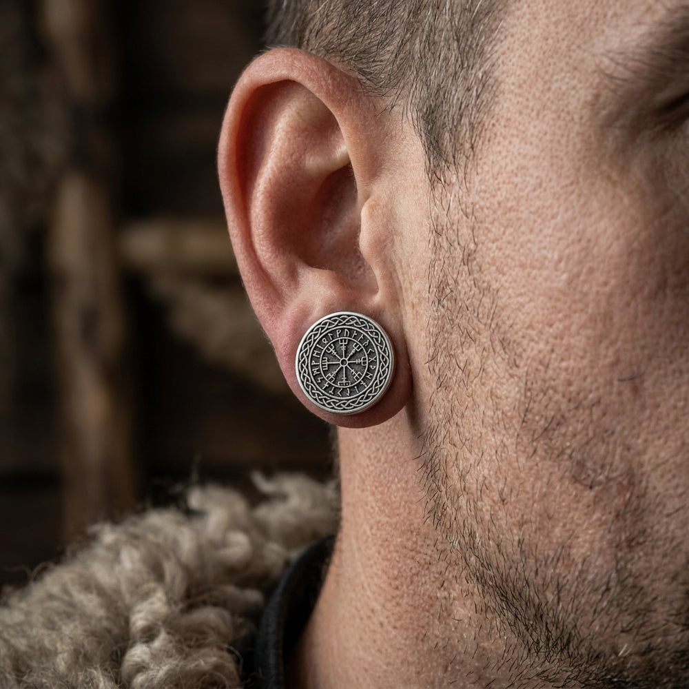 Web of Wyrd Stud Earrings — worn