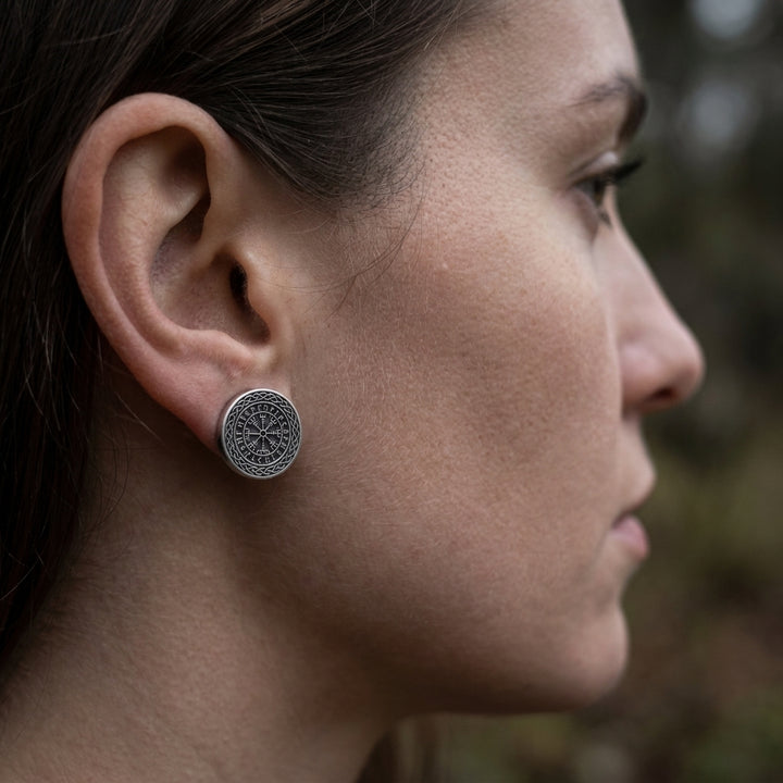 Web of Wyrd Stud Earrings — worn
