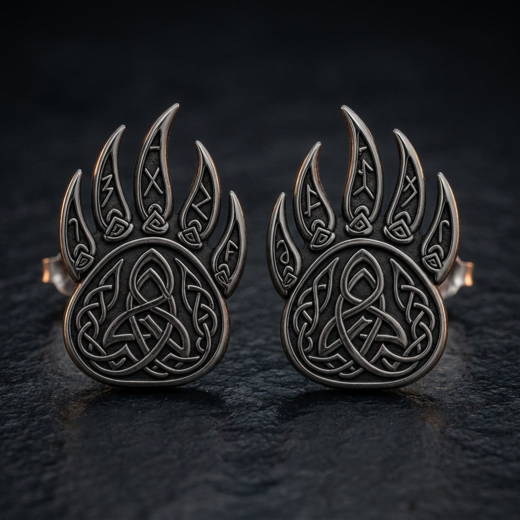 Berserker Bear Claw Stud Earrings — feature