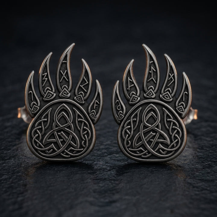 Berserker Bear Claw Stud Earrings — feature