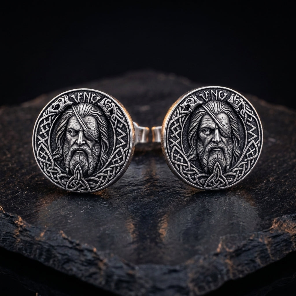 Odin Allfather Stud Earrings — feature