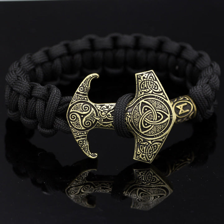 Odin Rune Bead Thor Hammer Mjolnir Bracelet