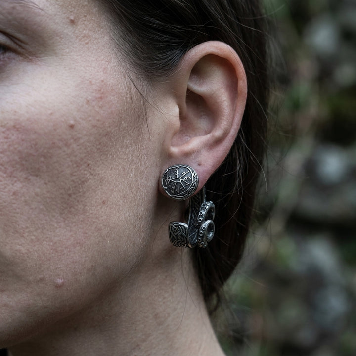 Norse Kraken Tentacle Ear Cuff Earrings — worn