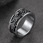 Norse Viking Celtic Wolf Ring Band For Men 5