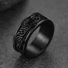Norse Viking Celtic Wolf Ring Band For Men 8