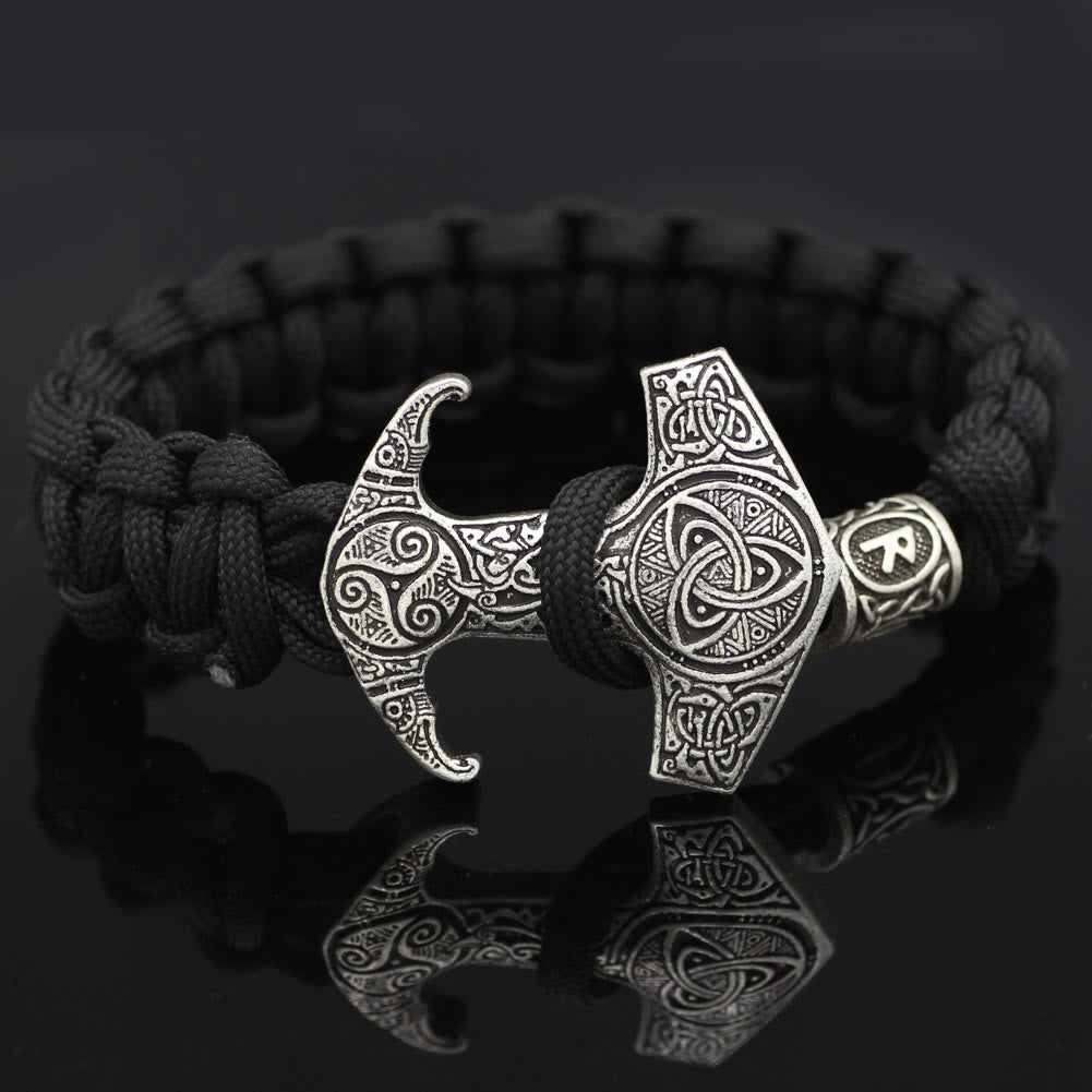 Odin Rune Bead Thor Hammer Mjolnir Bracelet
