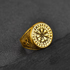 Norse Viking Compass Ring Vegvisir Signet Ring 5