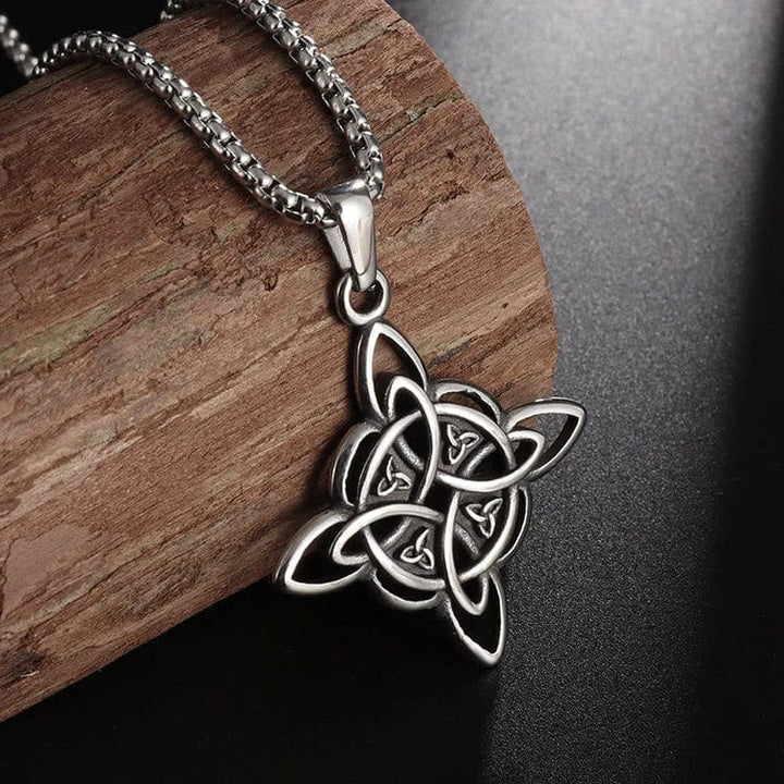 Classic Celtic Trinity Knot Interconnect Necklace
