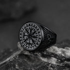 Norse Viking Compass Ring Vegvisir Signet Ring 7