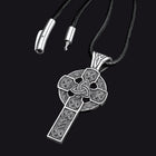 Irish Celtic Cross Necklace Pendant For Men Women 6