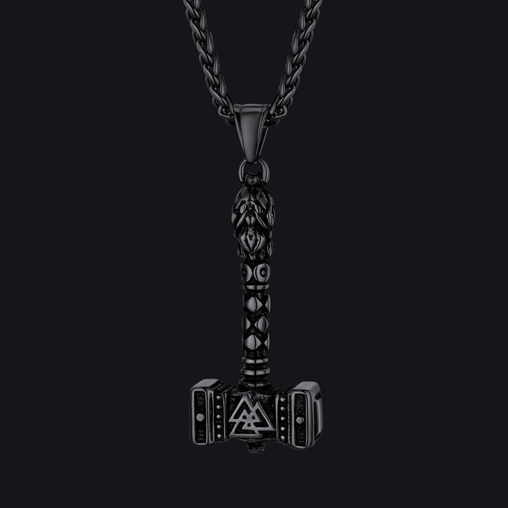 Thor's Hammer Mjolnir Necklace Viking Charm For Men