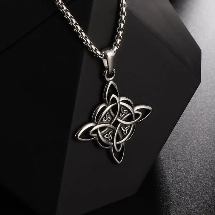 Classic Celtic Trinity Knot Interconnect Necklace