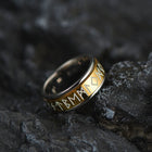 Viking Runes Fidget Anxiety Stainless Steel Ring for Men Couple 6