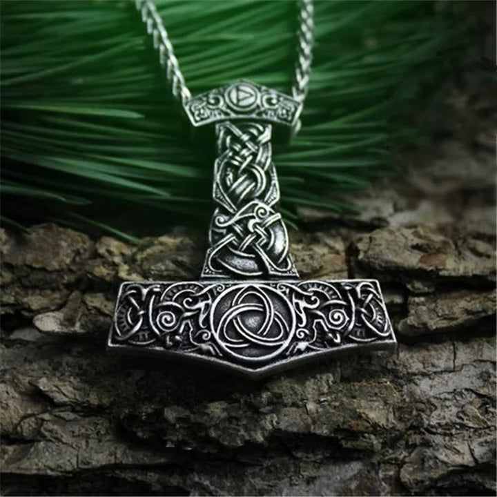 Stainless Steel Mjolnir Viking Necklace
